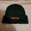 Black Knit Embroidered Cap - Image 3