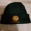 Black Knit Embroidered Cap - Image 2