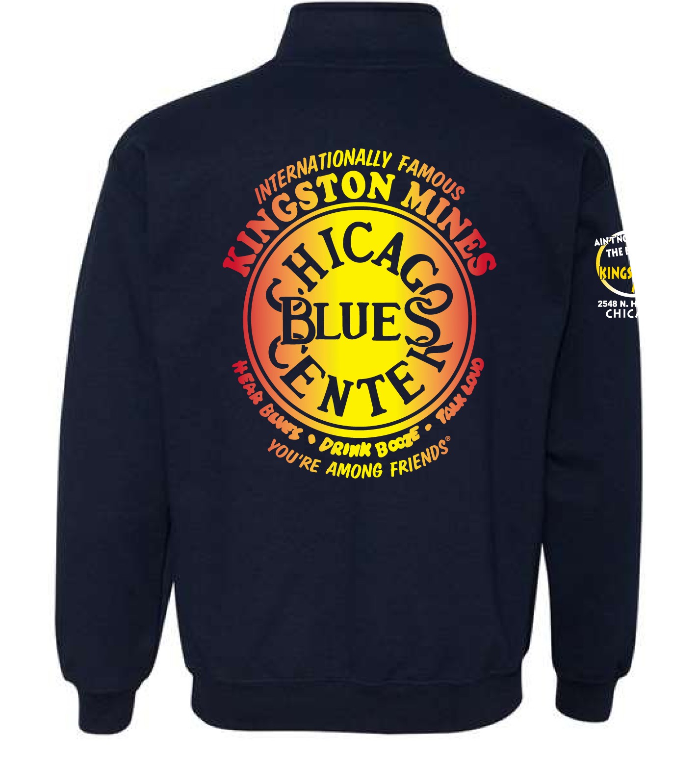 Blue 1/4 Zip Sweatshirt (2XL Only)